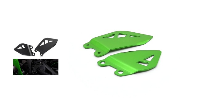 Amazon.com: Motorcycle Foot Peg Heel Plates Guard for ZX-10R ZX10R